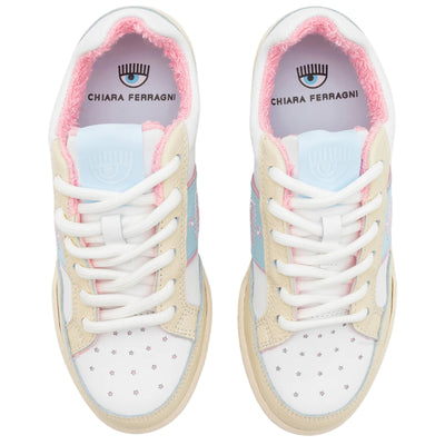 Chiara Ferragni Sneaker White Fog Baby Blue Heath