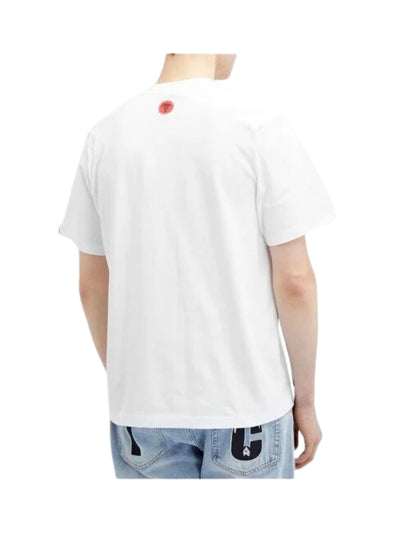 Ice-Cream T-Shirt Running Dog White