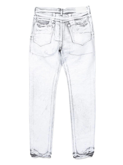 Purple Jeans Charcoal Overdye White Foil Grey