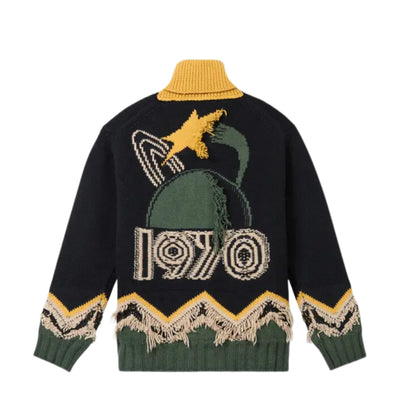 Kenzo Cardigan Logo Black-Green