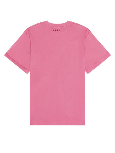 Marni T-Shirt Centre Slogan Pink