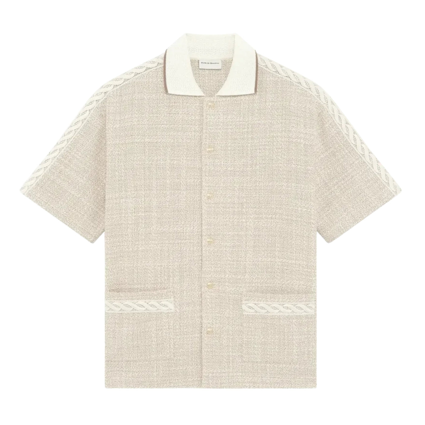 Drole De Monsieur Shirt Bottom Pockets Beige