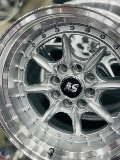 15” AS-7168 MINI LITES SILVER  4/100 4/108 wheels