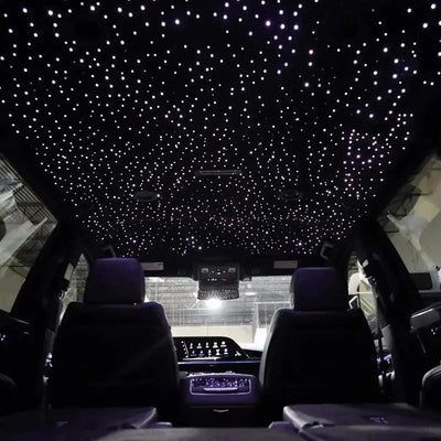 36W App Control Car Roof Fiber Optic Starry Light Kit - 600 Stars