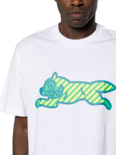 Ice-Cream T-Shirt Running Dog White
