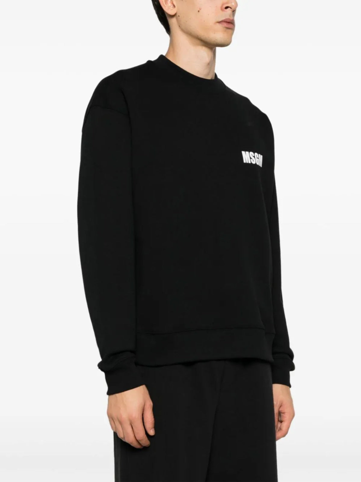 Msgm Sweater Logo Black