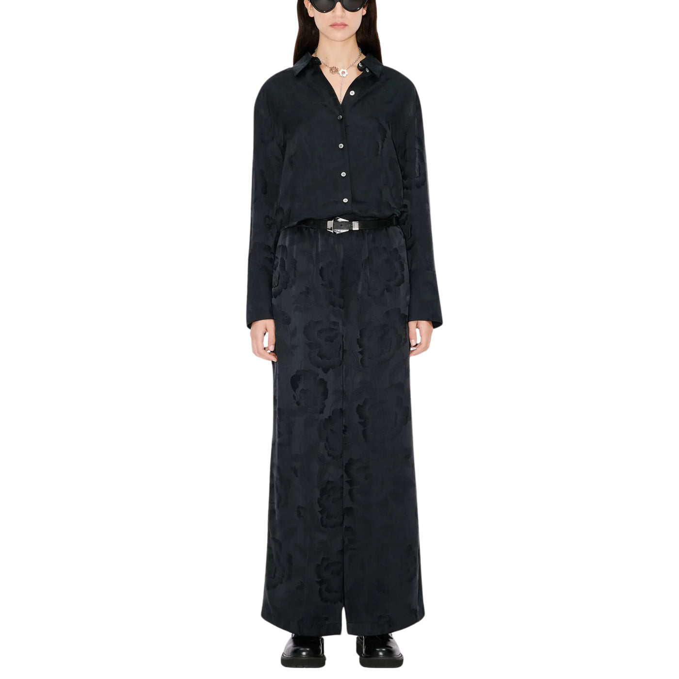 Kenzo Shirt Allover Print Black