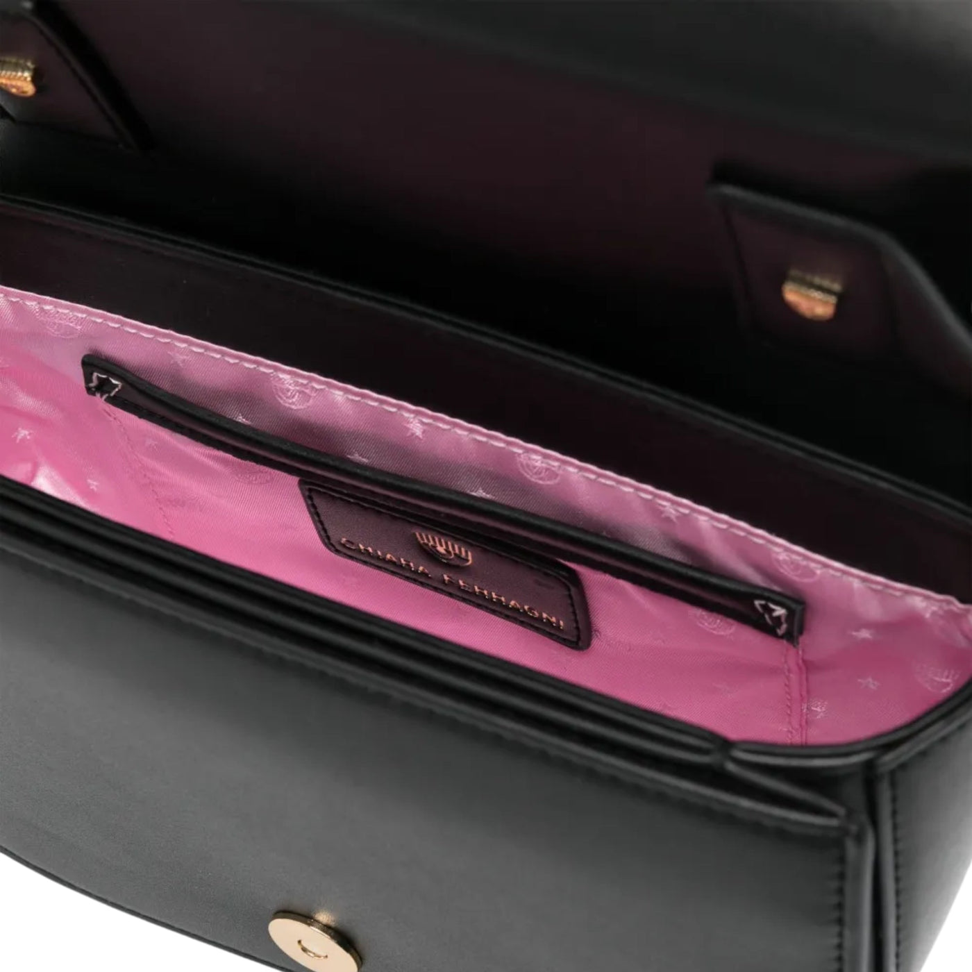 Chiara Ferragni Bag Eyelike Buckle Black