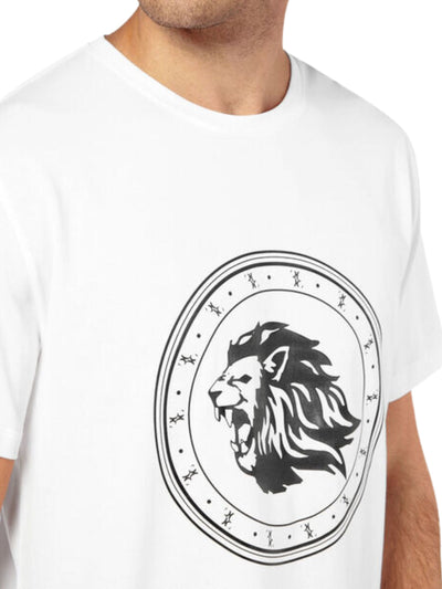 Billionaire T-Shirt Circle Roar White