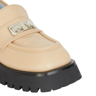 Chiara Ferragni Shoe Mocassino Eyestar Light Brown