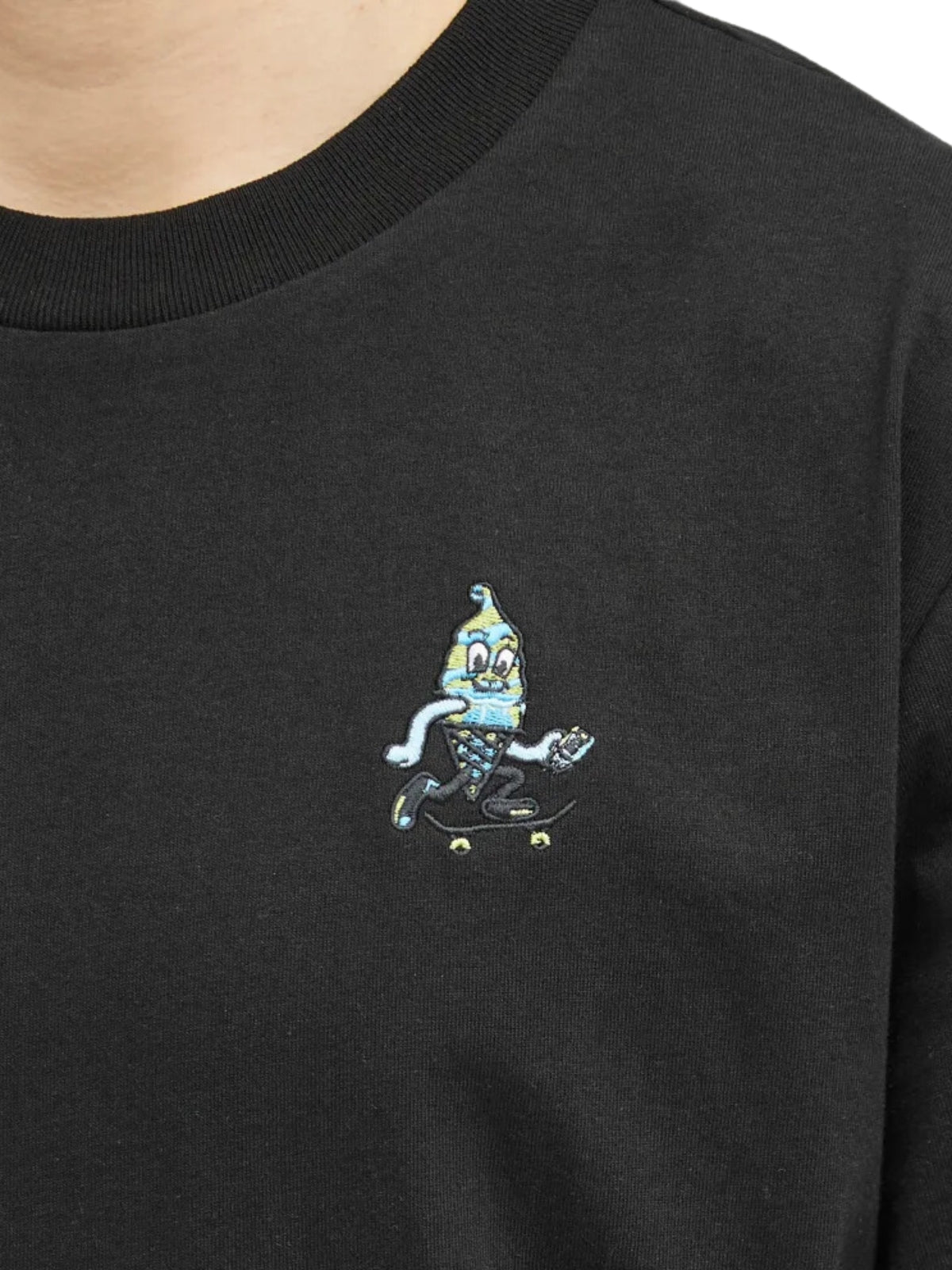 Ice-Cream T-Shirt Team Eu Skate Cone Black