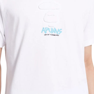Aape T-Shirt Moonface Logo White