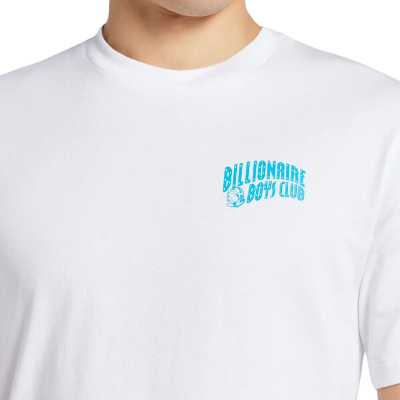 Billionaire Boys Club T-Shirt Small Arch Logo White-Blue