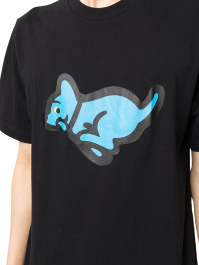 Ice-Cream T-Shirt Running Puppy Black