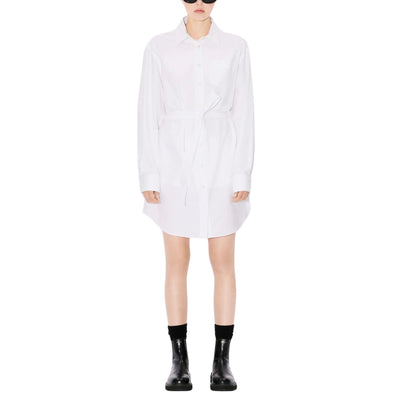 Kenzo Shirt Ladies Long With Belt White