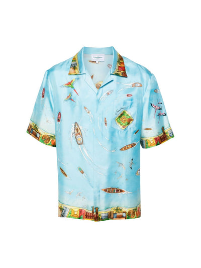 Casablanca Shirt Maison Sur Piloti Blue
