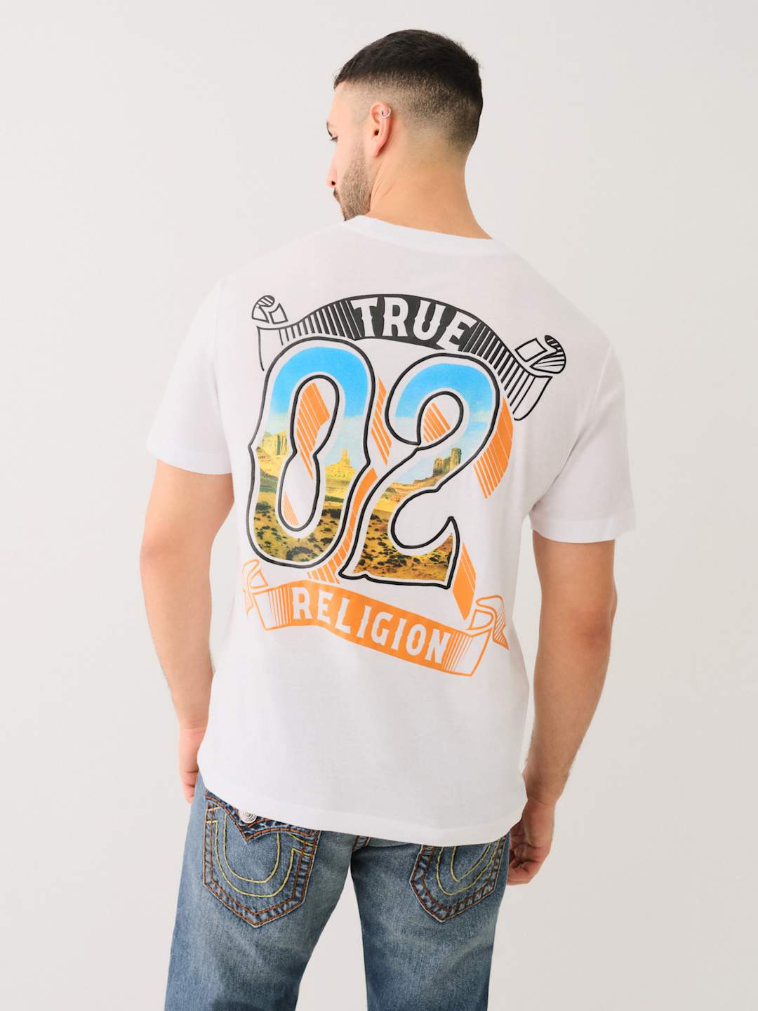 True Religion Canyon T-Shirt Optic White