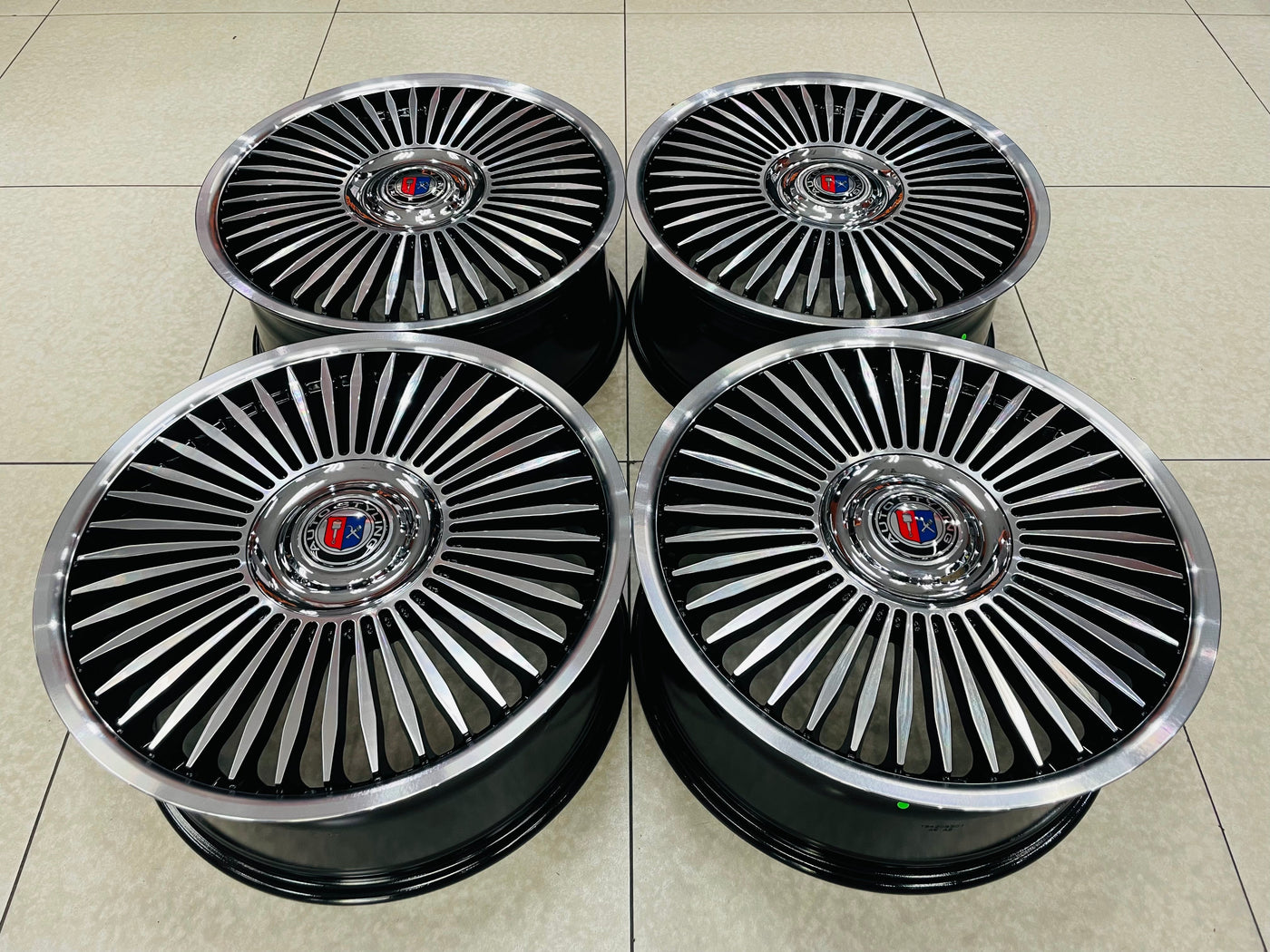 20” AS-ROLLS 5/112 BLACK MACHINE FACE