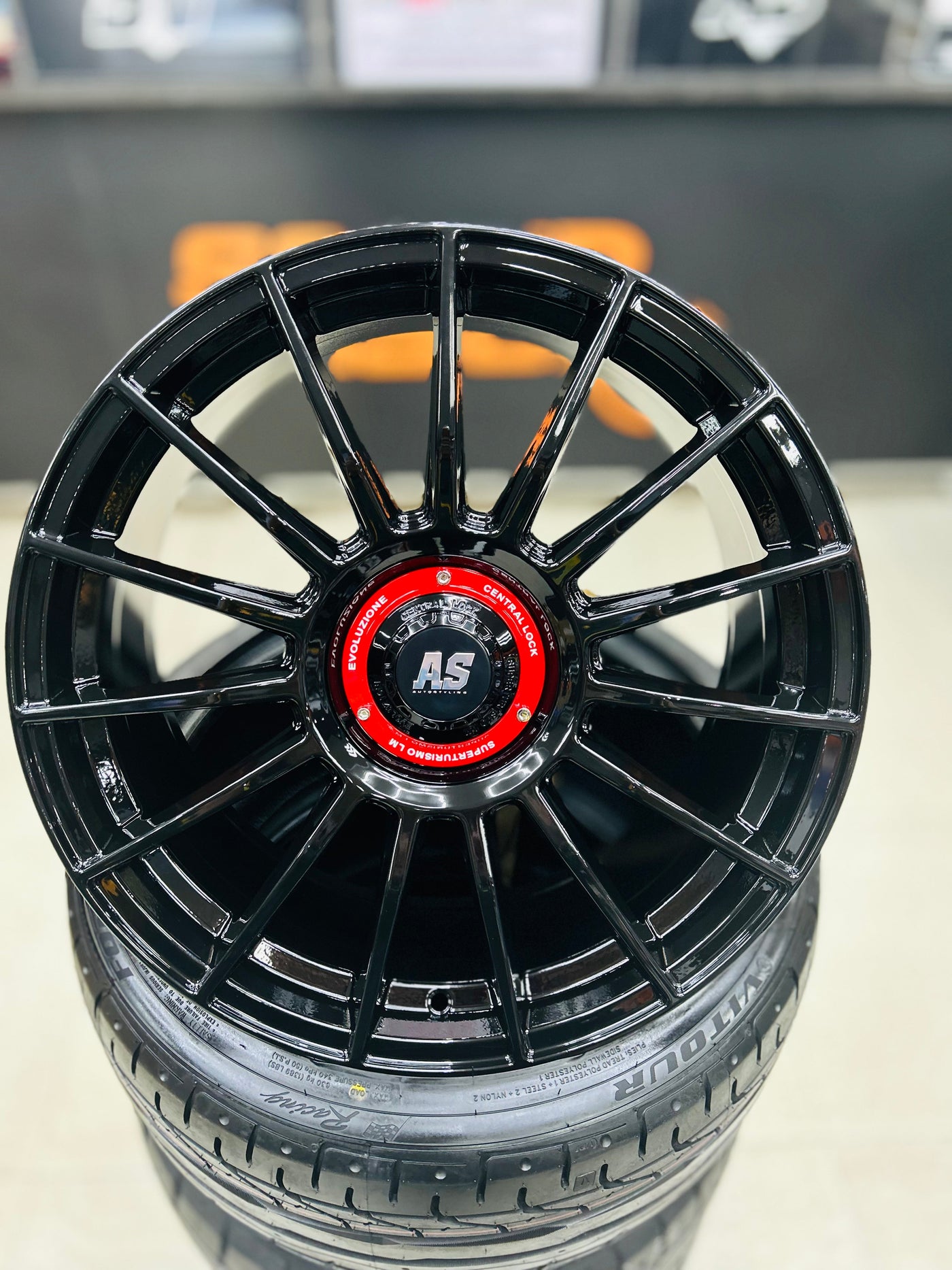 19” AS-SUPERTURISMO  5/112 & 5x100 multi PCD  GLOSS BLACK