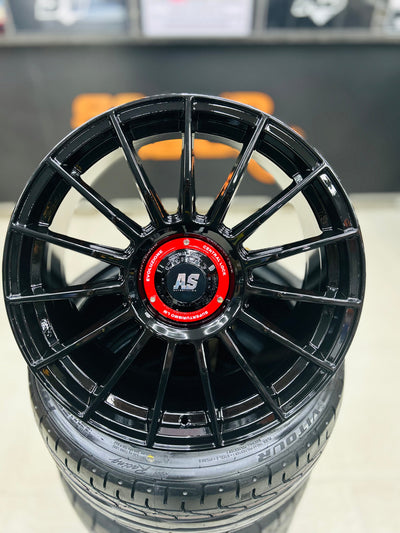 19” AS-SUPERTURISMO  5/112 & 5x100 multi PCD  GLOSS BLACK