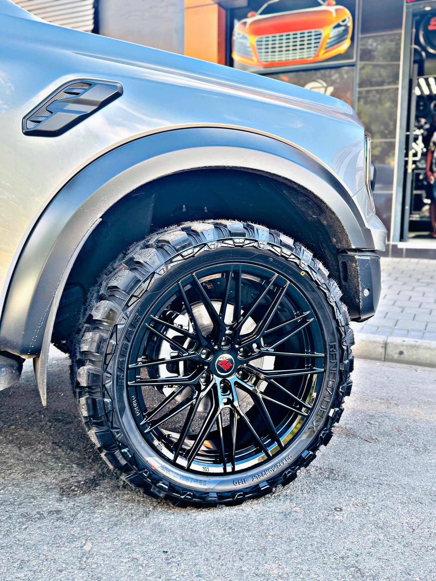 22”  AS-FORGED HJ0265  6/139 BAKKIE WHEELS GLOSS BLACK