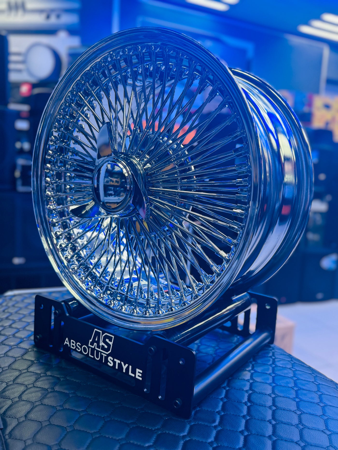 17” AS - 1000 SPOKE WIRE WHEEL FITS ALL CARS