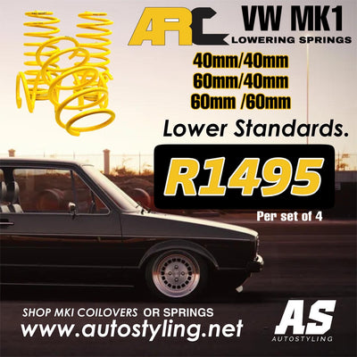 ARC LOWERING SPRINGS VW MK1