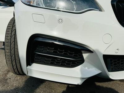 BM F22 FACELIFT MP GLOSS BLACK  BUMPER CANARDS