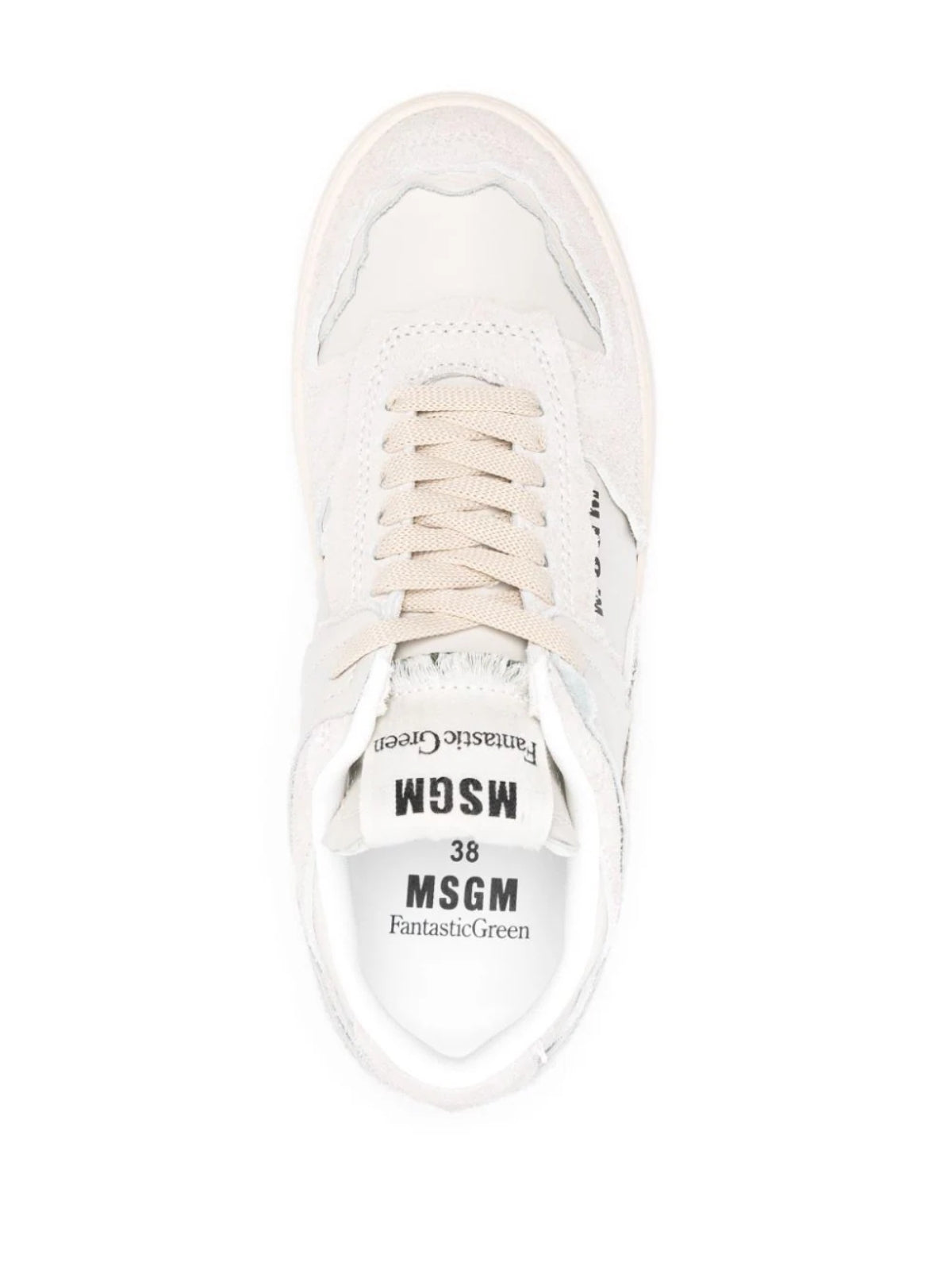 Msgm Sneaker Canvas Low White