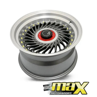 15 Inch Mag Wheel - MX1213-15G SevenK Twist Wheel (4x100 / 4x114.3 PCD)