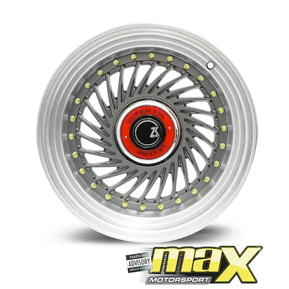 15 Inch Mag Wheel - MX1213-15G SevenK Twist Wheel (4x100 / 4x114.3 PCD)