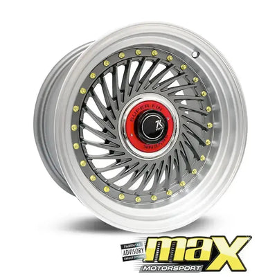 15 Inch Mag Wheel - MX1213-15G SevenK Twist Wheel (4x100 / 4x114.3 PCD)