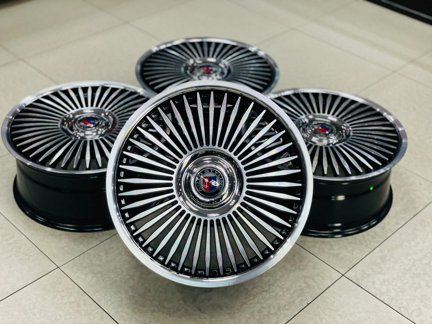 20” AS-ROLLS 5/112 BLACK MACHINE FACE