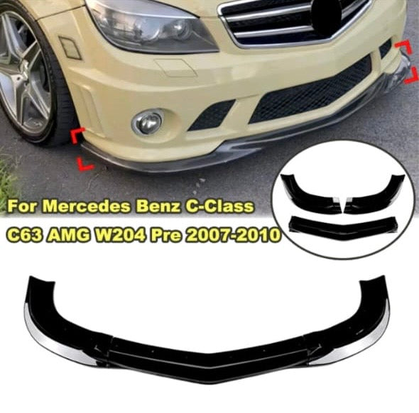 W204 C63 2007-2010 PREFACE LIFT3PCE  FRONT SPOILER
