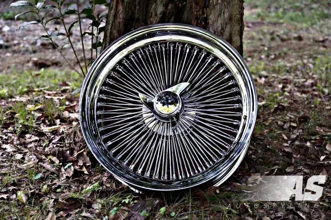17” AS - 1000 SPOKE WIRE WHEEL FITS ALL CARS