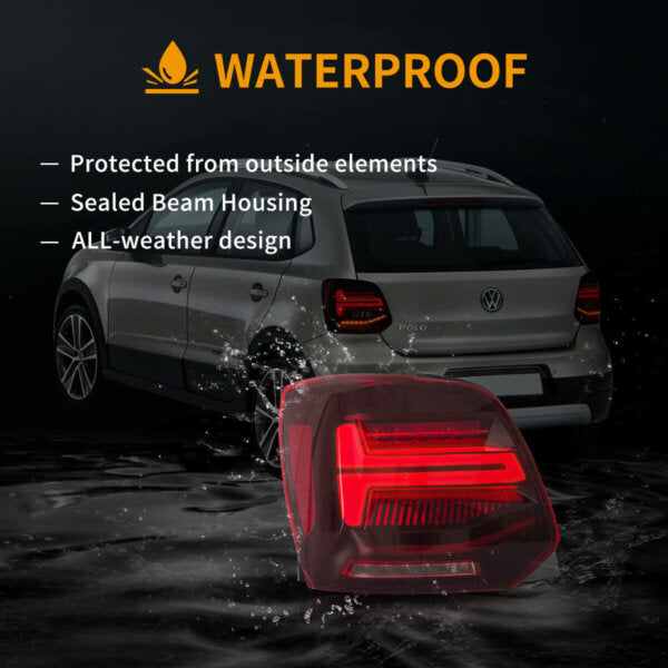 VLAND VW POLO 6 LED TAIL LIGHT SMOKED EDITION