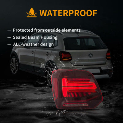 VLAND VW POLO 6 LED TAIL LIGHT SMOKED EDITION
