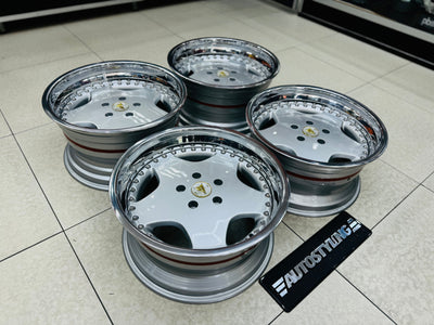 18” WORK RYVER 3 pce split wheels 5x120  pcd