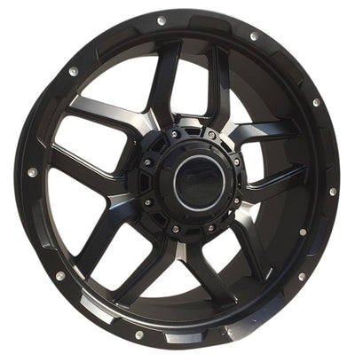 20” AS-F32JT198 6/139 BLACK BAKKIE RIMS