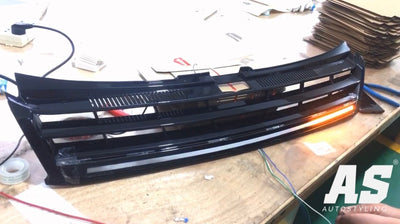 POLO 9N MK8 GTI STYLE FACELIFT BADGE-LESS GRILL WITH LED ‼️ HALF PRICE ‼️