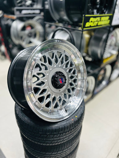 17'' AS-P- MESH 4/100 4/108 SILVER WHEELS