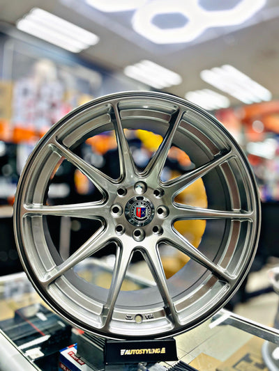 17” AS-XXR 4/100 4/114 TITANIUM SILVER