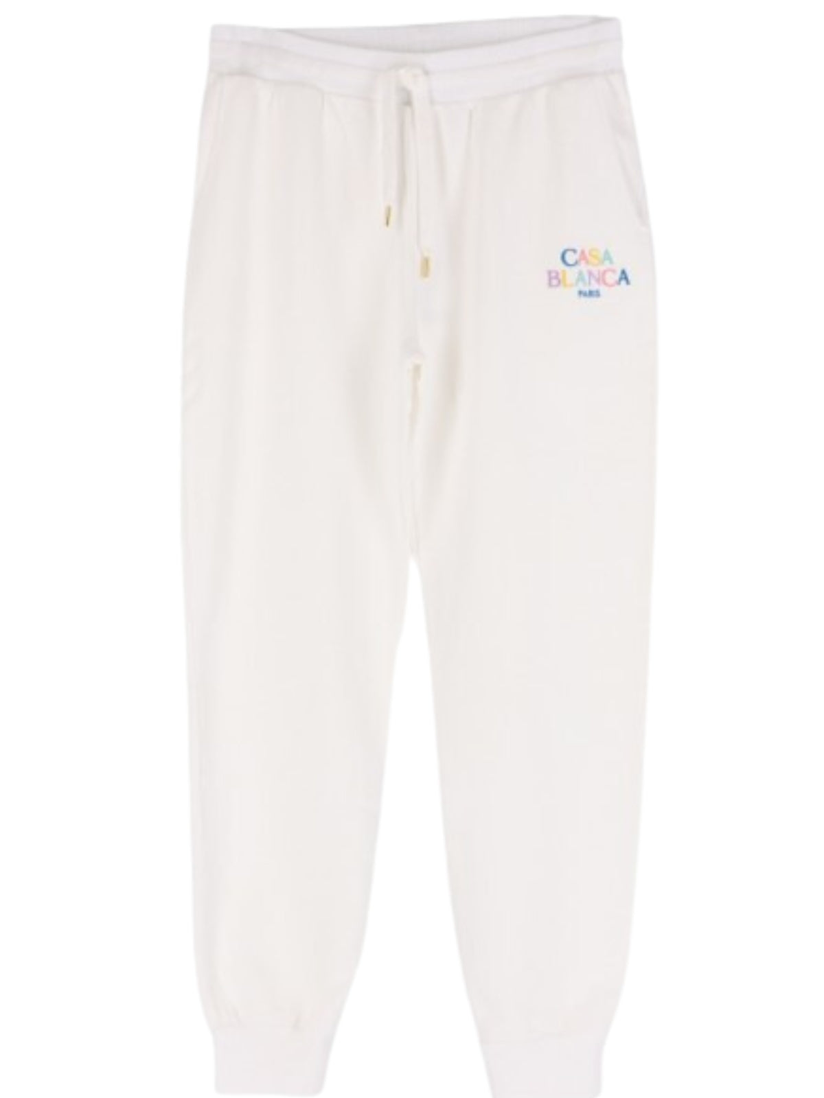 Casablanca Track Pants Embroidered Stacked Logo White