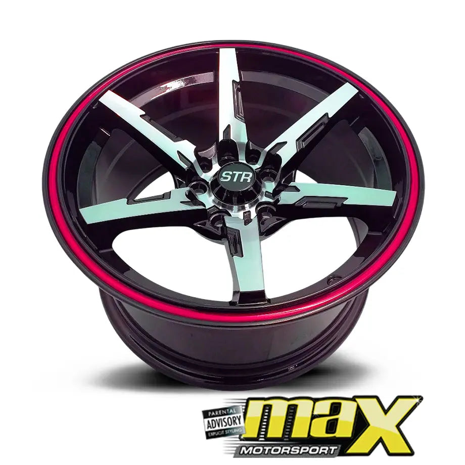 15 Inch Mag Wheel - MX824-RD STR Concave Wheels (5x100 / 5x114.3 PCD)
