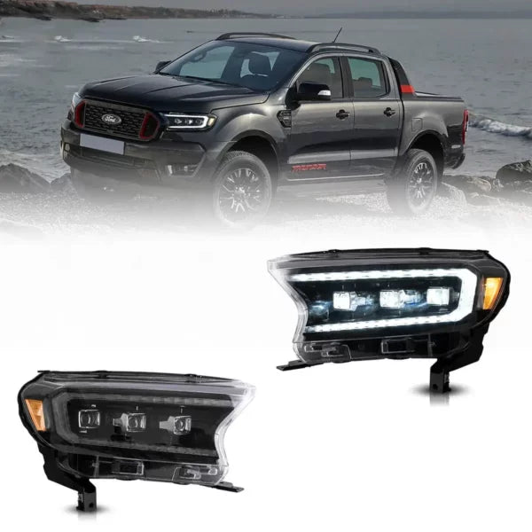 Ford Ranger VLAND Headlights Tri-Projector style 2016+