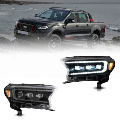 Ford Ranger VLAND Headlights Tri-Projector style 2016+