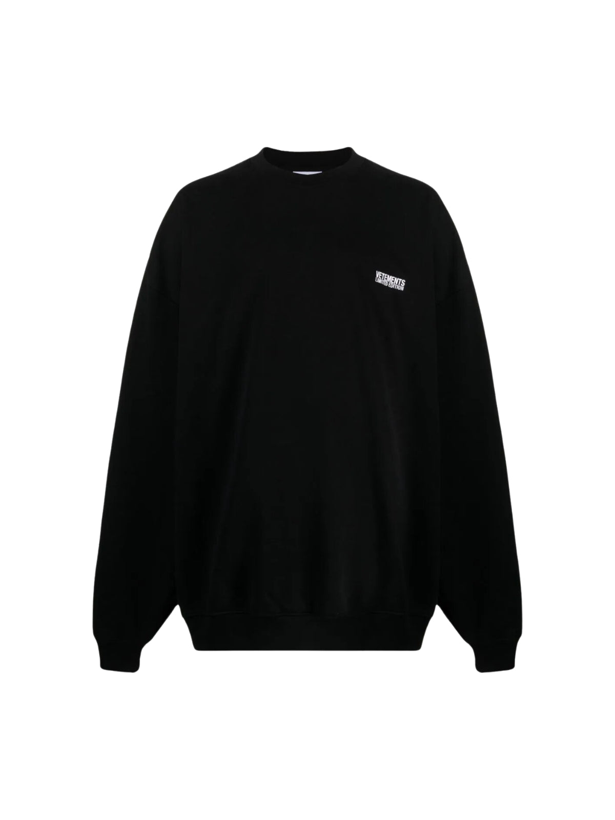 Vetements Sweater Inside Out Label Black
