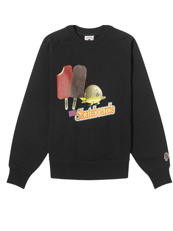 Ice-Cream Sweater Flying Car Black