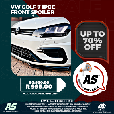 VW GOLF 7 1pce FRONT SPOILER