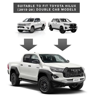 Toyota Hilux (15-20) GR Sport Style Conversion Body Kit Including Headlights & Taillights